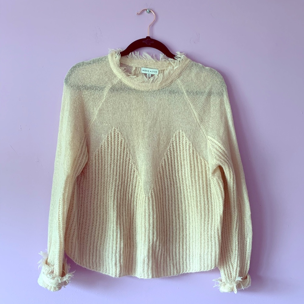 Moon River Sheer Pullover | size XS